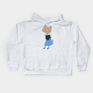 Mermaid cat Kids Hoodie